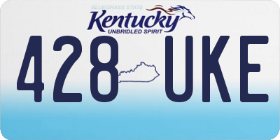 KY license plate 428UKE