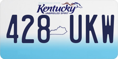 KY license plate 428UKW