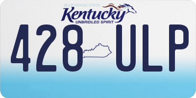 KY license plate 428ULP