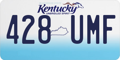 KY license plate 428UMF