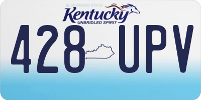 KY license plate 428UPV
