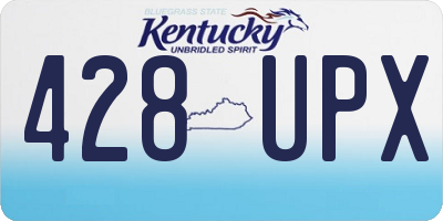 KY license plate 428UPX