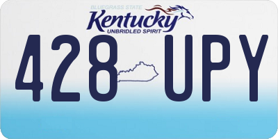 KY license plate 428UPY