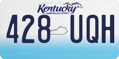 KY license plate 428UQH