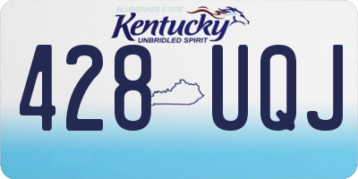 KY license plate 428UQJ