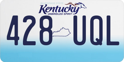 KY license plate 428UQL