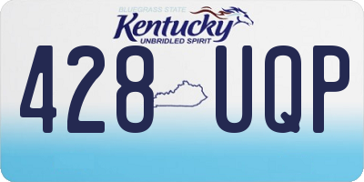 KY license plate 428UQP