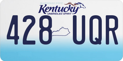 KY license plate 428UQR
