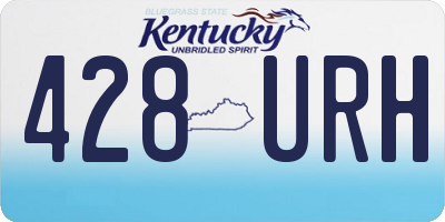 KY license plate 428URH