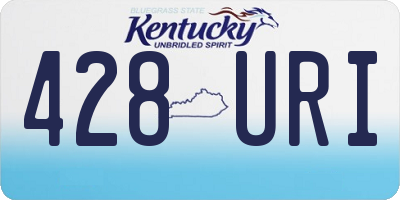 KY license plate 428URI