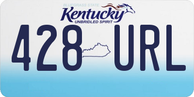 KY license plate 428URL
