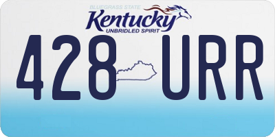 KY license plate 428URR
