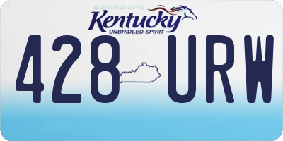 KY license plate 428URW