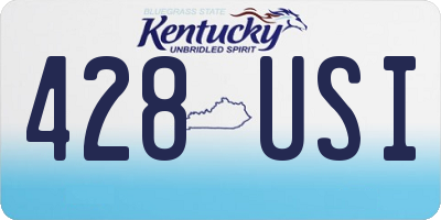 KY license plate 428USI