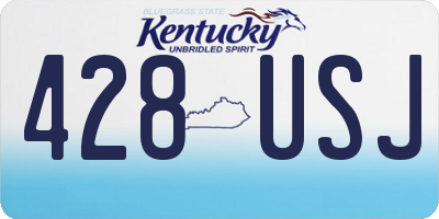 KY license plate 428USJ