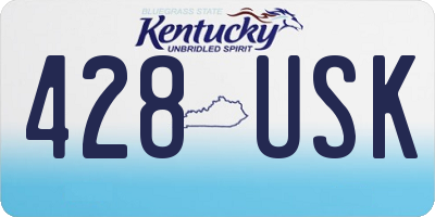 KY license plate 428USK