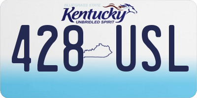KY license plate 428USL