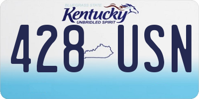 KY license plate 428USN