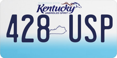 KY license plate 428USP