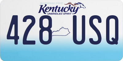 KY license plate 428USQ