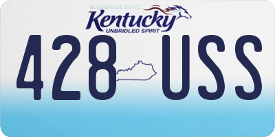 KY license plate 428USS