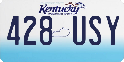 KY license plate 428USY