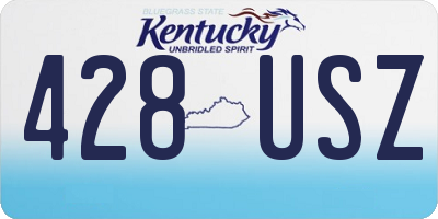 KY license plate 428USZ