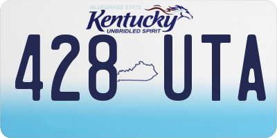 KY license plate 428UTA
