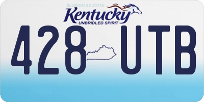 KY license plate 428UTB