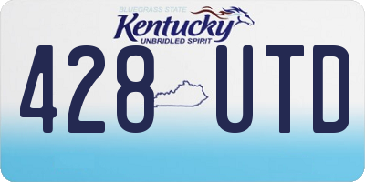 KY license plate 428UTD