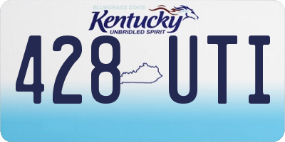 KY license plate 428UTI