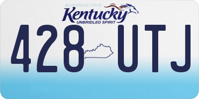 KY license plate 428UTJ