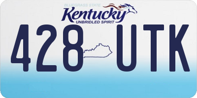 KY license plate 428UTK