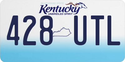 KY license plate 428UTL