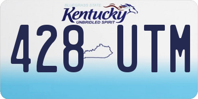 KY license plate 428UTM