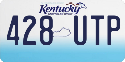 KY license plate 428UTP