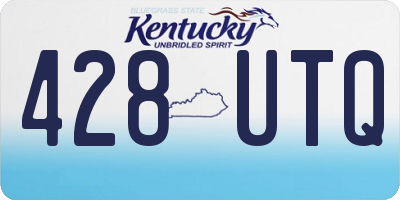 KY license plate 428UTQ