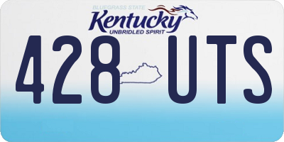 KY license plate 428UTS