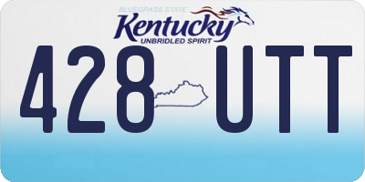 KY license plate 428UTT
