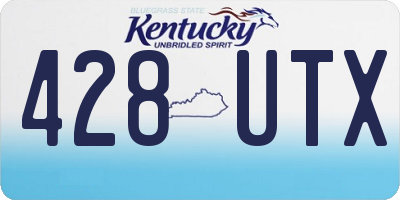 KY license plate 428UTX
