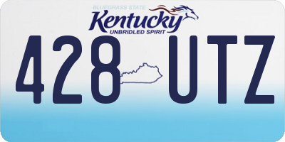 KY license plate 428UTZ