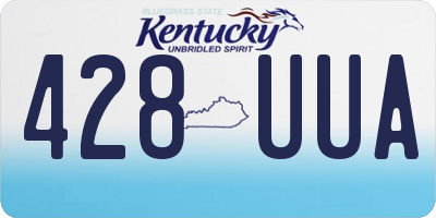 KY license plate 428UUA