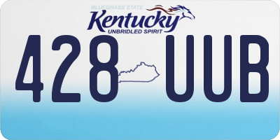 KY license plate 428UUB