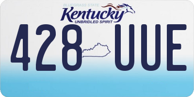 KY license plate 428UUE