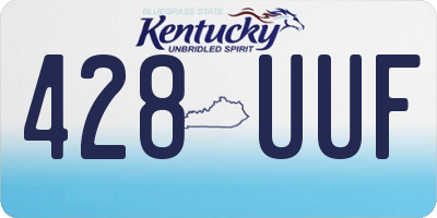 KY license plate 428UUF