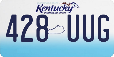 KY license plate 428UUG