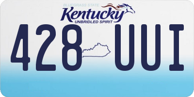 KY license plate 428UUI