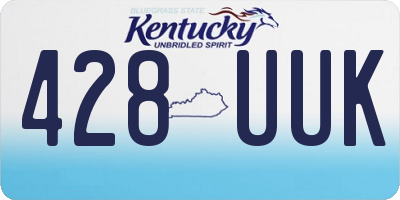KY license plate 428UUK