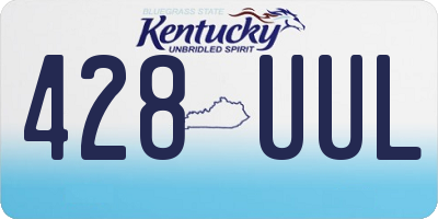 KY license plate 428UUL