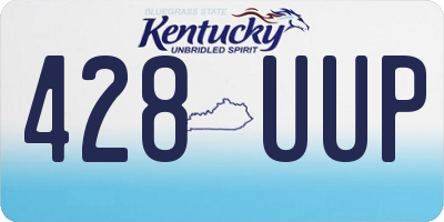 KY license plate 428UUP